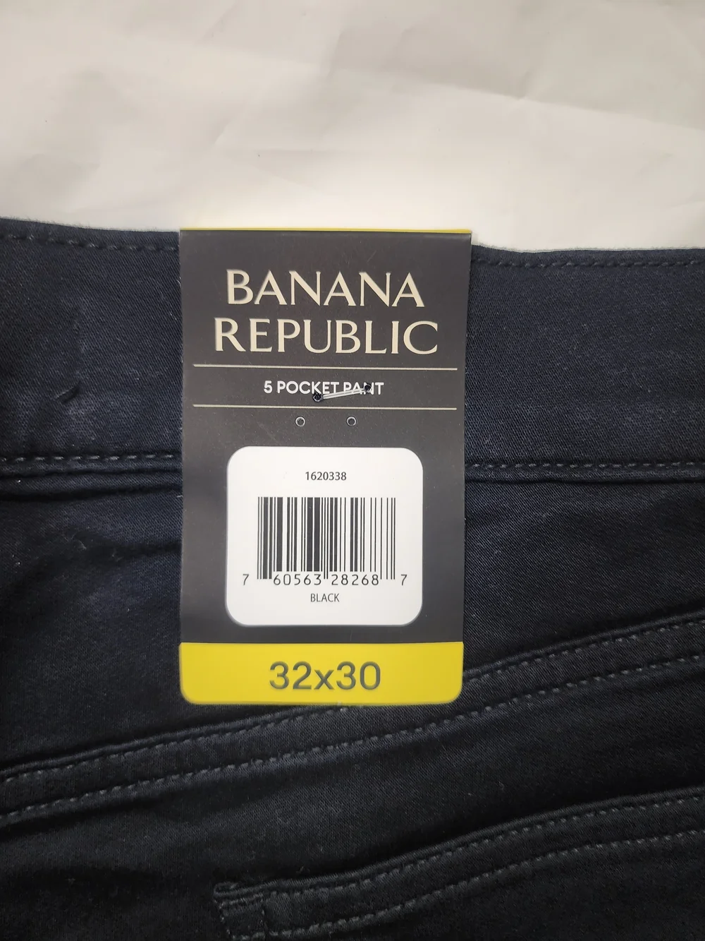 Banana Republic Men's 5-Pockets Chino Pants Black Size 32w / 30in New!!!!!...